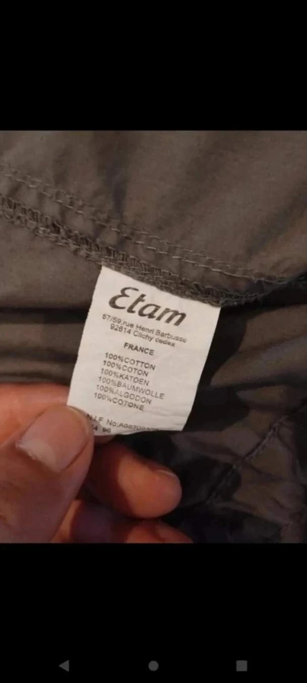 Etam khaki women's slim parka T40 – photo 9